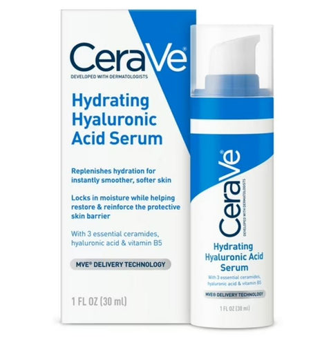Hyaluronic Acid Serum for Smoother Softer Skin, Hydrating Skincare Normal to Dry Skin1 fl oz